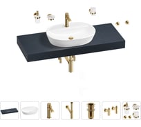 Раковина Wellsee 60 см со столешницей 120 смClinв наборе 10 в 1 201007788