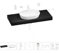 Раковина Wellsee 60 см со столешницей 120 см Calin 201007830 в наборе 10 в 1