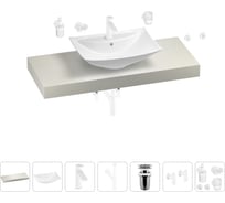 Раковина Wellsee 60 см со столешницей 120 см Cerulean в наборе 10 в 1 201012935