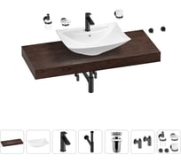 Раковина Wellsee 60 см со столешницей 120 см Cerulean в наборе 10 в 1 201012962