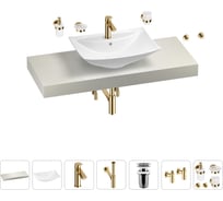 Раковина Wellsee 60 см со столешницей 120 см Cerulean в наборе 10 в 1 201012933