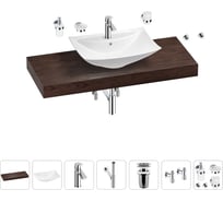 Раковина Wellsee 60 см со столешницей 120 см Cerulean в наборе 10 в 1 201012961