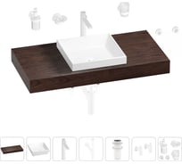 Раковина 40 см со столешницей 100 см Wellsee Doux в наборе 10 в 1 201009220