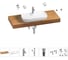 Раковина Wellsee 60 см со столешницей 120 см Croquis 2.0 в наборе 10 в 1 201008751 1