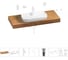 Раковина Wellsee 60 см со столешницей 120 см Croquis 2.0 201008760 в наборе 10 в 1 1
