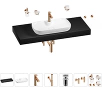 Раковина Wellsee 60 см со столешницей 120 см Croquis 2.0 201008784 в наборе 10 в 1