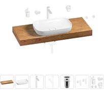 Раковина Wellsee 60 см со столешницей 120 см Croquis в наборе 10 в 1 201008175