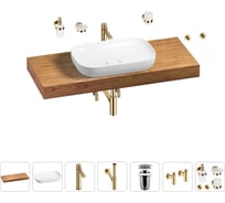 Раковина Wellsee 60 см со столешницей 120 см Croquis в наборе 10 в 1 201008178