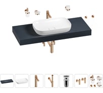 Раковина Wellsee 60 см со столешницей 120 см Croquis в наборе 10 в 1 201008159