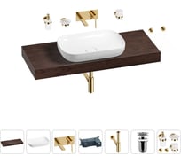 Раковина Wellsee 60 см со столешницей 120 см Croquis в наборе 9 в 1 201008208