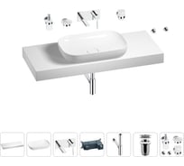 Раковина Wellsee 60 см со столешницей 120 см Croquis в наборе 9 в 1 201008226