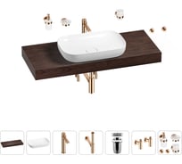 Раковина Wellsee 60 см со столешницей 120 см Croquis в наборе 10 в 1 201008199