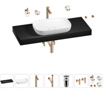 Раковина Wellsee 60 см со столешницей 120 см Croquis в наборе 10 в 1 201008234