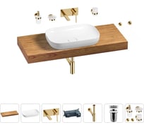 Раковина Wellsee 60 см со столешницей 120 см Croquis в наборе 9 в 1 201008188