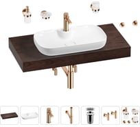 Раковина Wellsee 70 см со столешницей 100 смCroquis 2.0в наборе 10 в 1 201008889