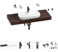 Раковина Wellsee 70 см со столешницей 120 смCroquis 2.0в наборе 10 в 1 201008947