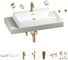 Раковина Wellsee 70 см со столешницей 100 смGraceful Proв наборе 10 в 1 201012638 1