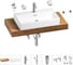 Раковина 70 см со столешницей 100 см Wellsee Graceful Pro в наборе 10 в 1 201012656 1