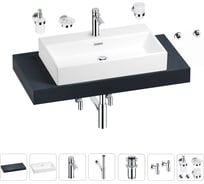 Раковина Wellsee 70 см со столешницей 100 смGraceful Proв наборе 10 в 1 201012646