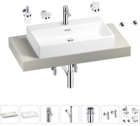 Раковина Wellsee 70 см со столешницей 100 смGraceful Proв наборе 10 в 1 201012636