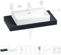 Раковина Wellsee 70 см со столешницей 100 смGraceful Proв наборе 10 в 1 201012650