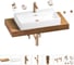 Раковина 70 см со столешницей 100 см Wellsee Graceful Pro в наборе 10 в 1 201012654 1