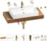 Раковина 70 см со столешницей 100 см Wellsee Graceful Pro в наборе 10 в 1 201012658 1