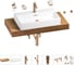 Раковина 70 см со столешницей 100 см Wellsee Graceful Pro в наборе 10 в 1 201012659 1