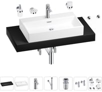 Раковина Wellsee 70 см со столешницей 100 смGraceful Proв наборе 10 в 1 201012686