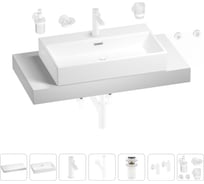 Раковина Wellsee 70 см со столешницей 100 смGraceful Proв наборе 10 в 1 201012680