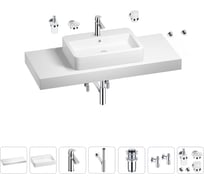 Раковина Wellsee 60 см со столешницей 120 см Halcyon в наборе 10 в 1 201012071