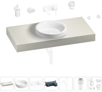Раковина Wellsee 40 см со столешницей 100 смDouxв наборе 9 в 1 201009650