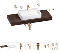 Раковина Wellsee 60 см со столешницей 120 см Halcyon в наборе 10 в 1 201012069