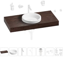 Раковина Wellsee 40 см со столешницей 100 смDouxв наборе 10 в 1 201009700