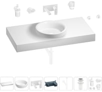 Раковина Wellsee 40 см со столешницей 100 смDouxв наборе 9 в 1 201009725