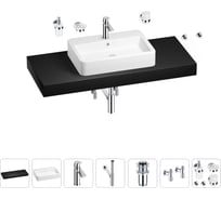 Раковина Wellsee 60 см со столешницей 120 см Halcyon в наборе 10 в 1 201012081