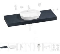 Раковина Wellsee 60 см со столешницей 140 см Calin в наборе 10 в 1 201007850