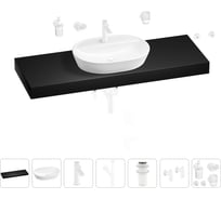 Раковина Wellsee 60 см со столешницей 140 см Calin 201007890 в наборе 10 в 1