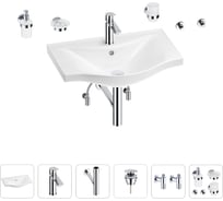 Раковина для ванной Wellsee Bisou в наборе 9 в 1 201007321