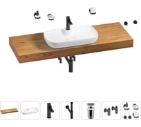 Раковина Wellsee 60 см со столешницей 140 смCroquis 2.0в наборе 10 в 1 201008817