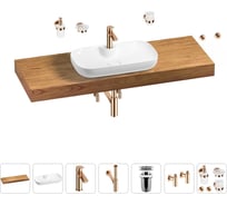 Раковина Wellsee 60 см со столешницей 140 смCroquis 2.0в наборе 10 в 1 201008814