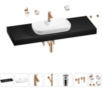 Раковина Wellsee 60 см со столешницей 140 см Croquis 2.0 201008844 в наборе 10 в 1