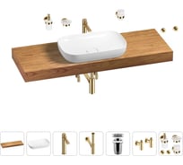 Раковина Wellsee 60 см со столешницей 140 см Croquis в наборе 10 в 1 201008298