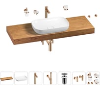 Раковина Wellsee 60 см со столешницей 140 см Croquis в наборе 10 в 1 201008294