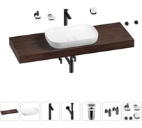 Раковина Wellsee 60 см со столешницей 140 см Croquis в наборе 10 в 1 201008312