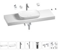 Раковина Wellsee 60 см со столешницей 140 см Croquis в наборе 10 в 1 201008331
