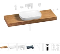 Раковина Wellsee 60 см со столешницей 140 см Croquis в наборе 9 в 1 201008305