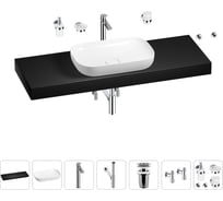 Раковина Wellsee 60 см со столешницей 140 см Croquis в наборе 10 в 1 201008351