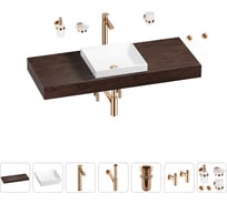 Раковина 40 см со столешницей 120 см Wellsee Doux в наборе 10 в 1 201009334