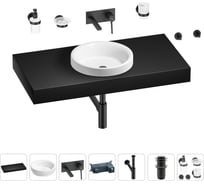 Раковина Wellsee 40 см со столешницей 100 смDouxв наборе 9 в 1 201009747